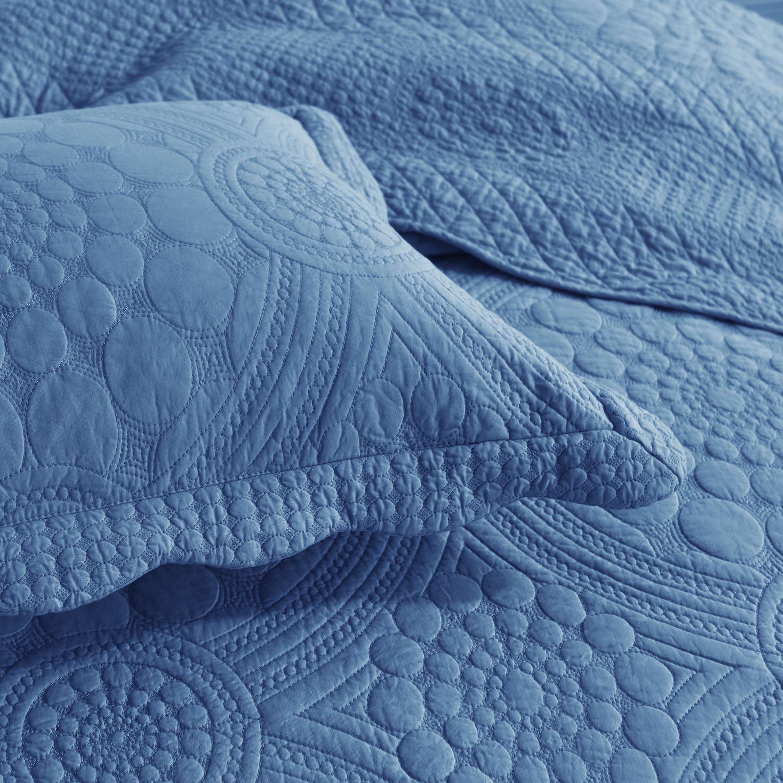 3PCS Cotton Oversized Bedspread Set Coverlet Set Lightweight Quilt Set