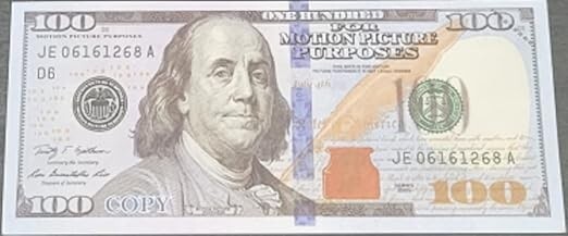 $100 Dollar Bills Prop Motion Picture Money $10,000 Dollars Total FAKE USA SHIP