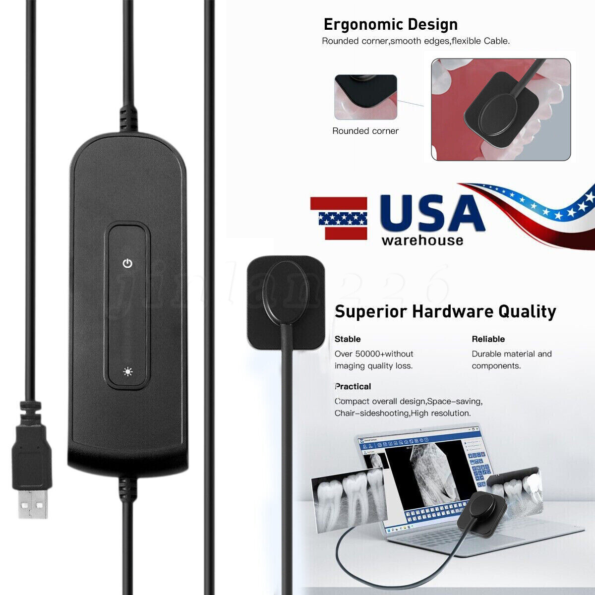 Rayos X RVG Size 1 Digital Dental Intraoral ray Sensor