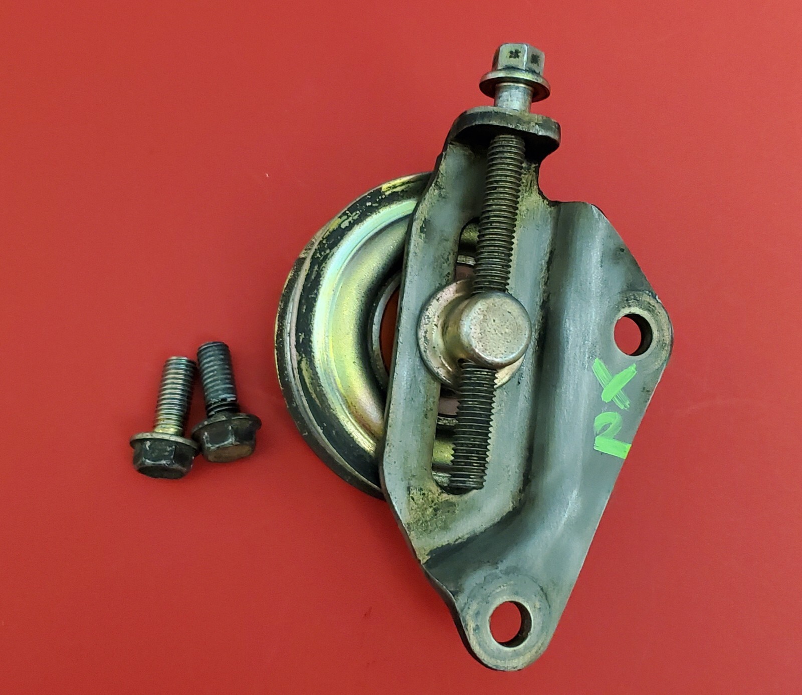 96-00 HONDA CIVIC 1.5L 1.6L A/C AIR COMPRESSOR IDLER PULLEY BELT TENSIONER J4