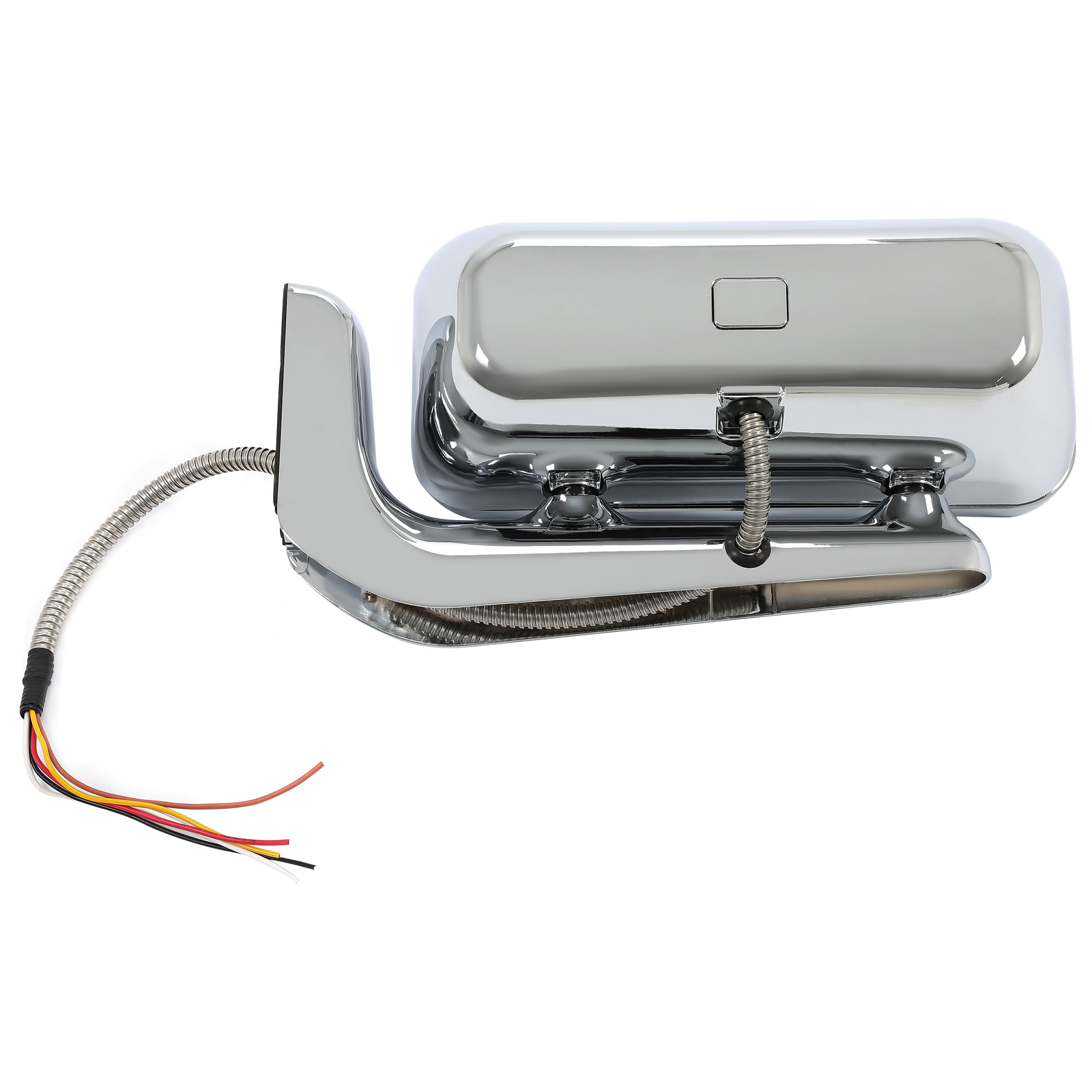 LED Signal Chrome Projector Headlights w/Mounting Arms For Peterbilt 359 379 389