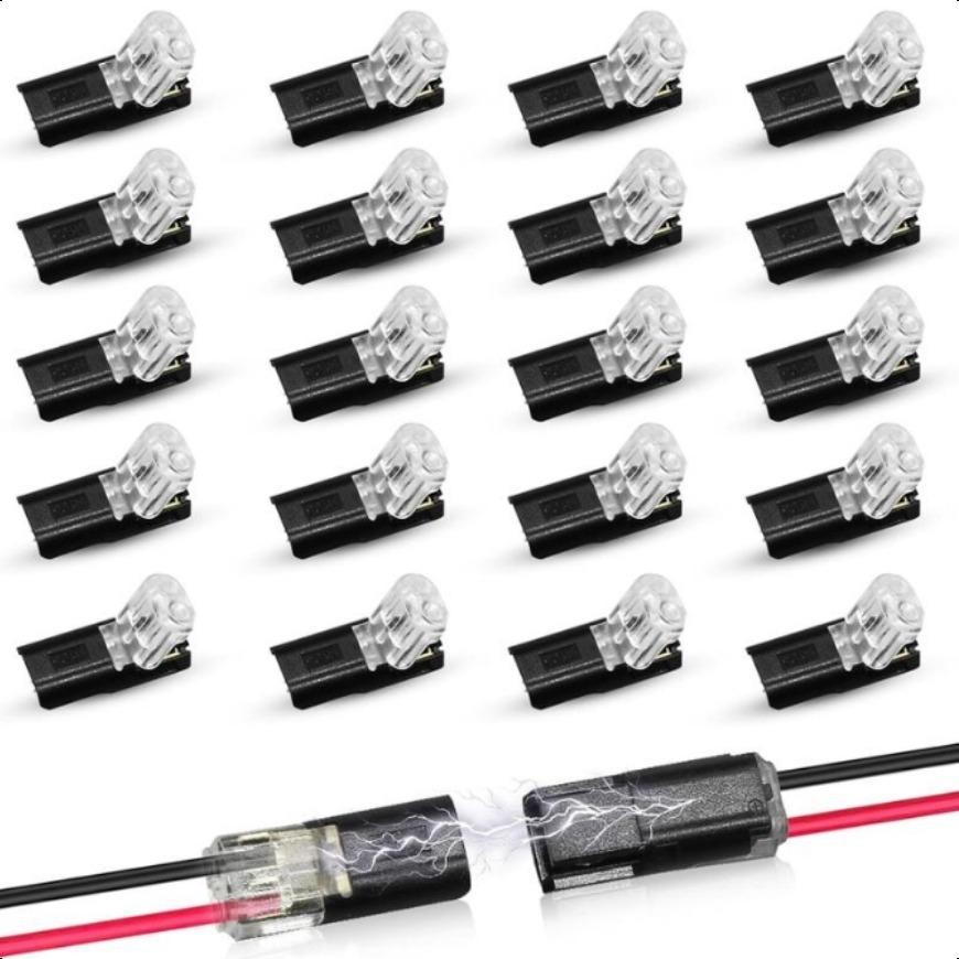 Led Strip Lights Connectors Low Voltage Wire Connector with Locking Buckle