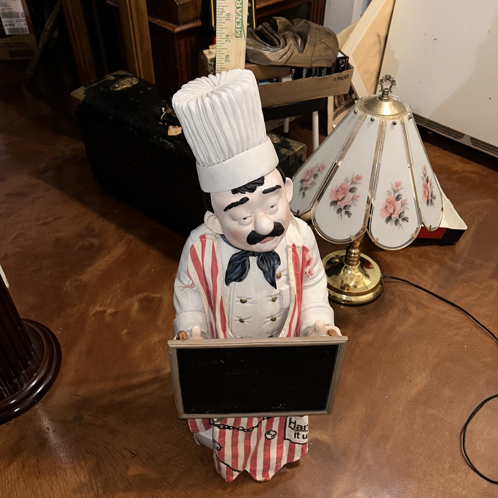 Large Chef With A Chalkboard Over 2 Feet Tall And 12” Wide Gr8 For Daily Special