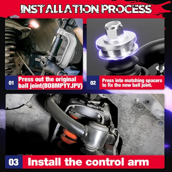 KSP 2-4" Upper Control Arm For 1996-2003 Toyota Tacoma 1995-2002 4Runner 4WD