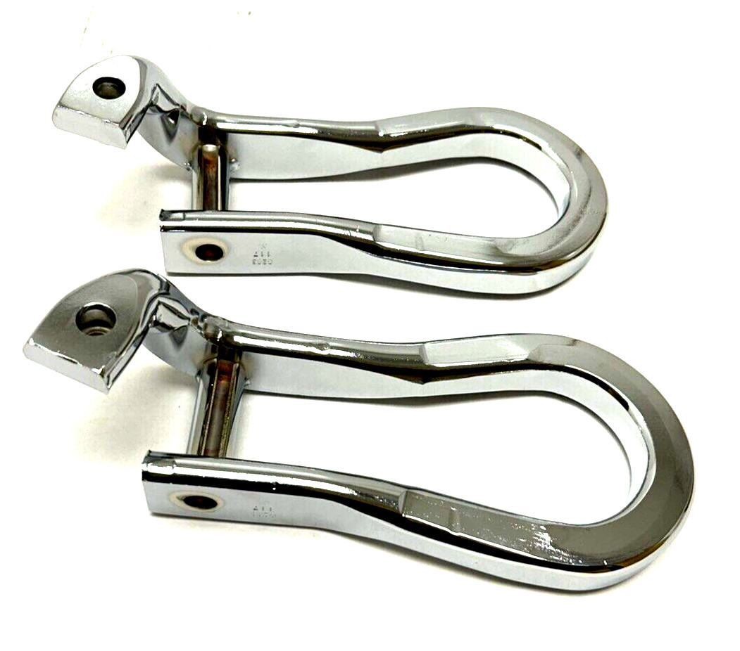 84072464 OEM GM Chrome Recovery Tow Hooks 15-2019 Silverado Sierra 2500 3500 HD