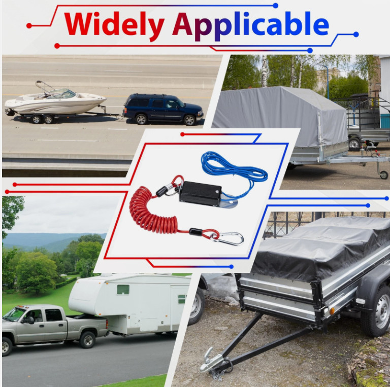 4 ft Trailer Breakaway Switch Cable for RV Electric Brake