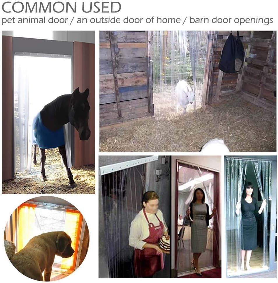 Plastic Vinyl Strip Door Curtain 148 Feet Clear Ribbed PVC Curtain Bulk Roll