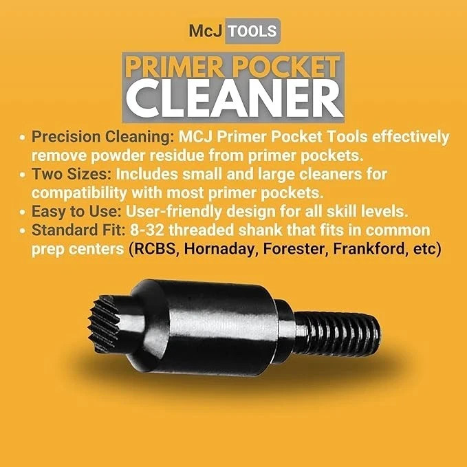 McJ Tools Reloading Primer Pocket Cleaners Large/Small