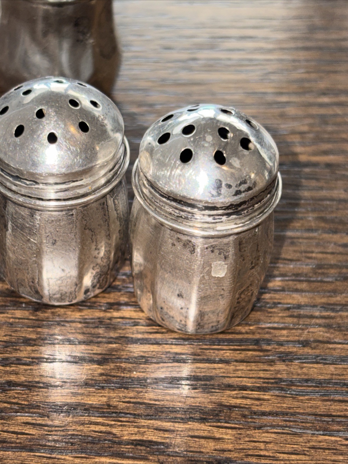 5 Sets of Sterling Silver Salt & Pepper Shakers (10 pc total) All Stamped
