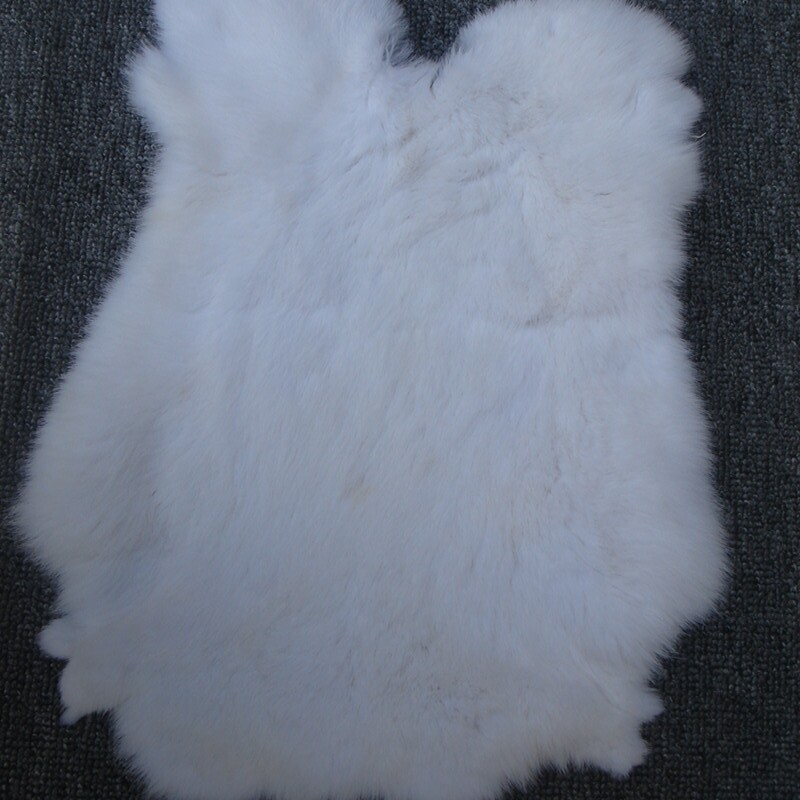 Real Rabbit Fur Real Fur Carpet Rug Throw Leather Pelt Cosy Suitable Craf 8-14''