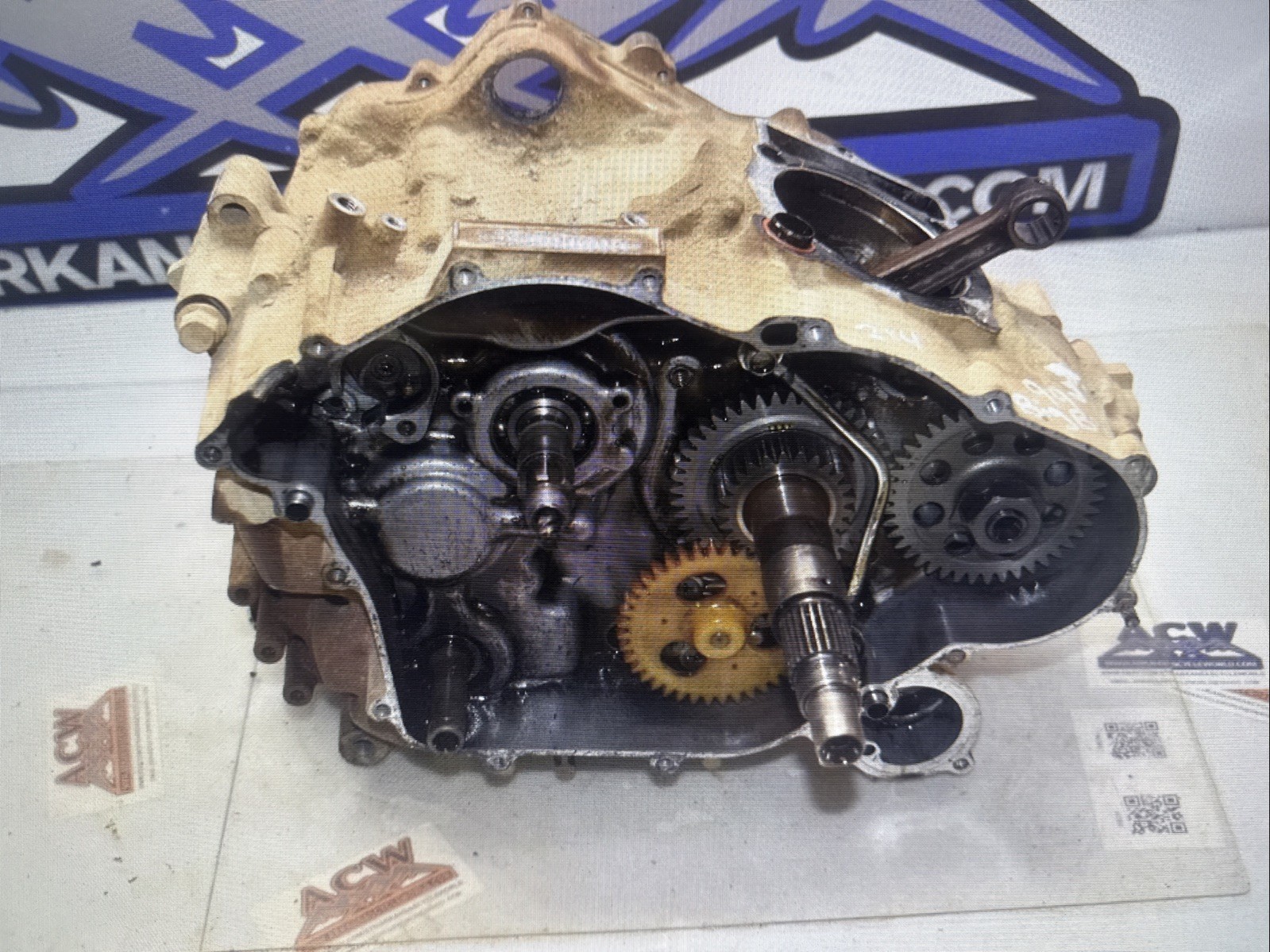 S1-4 Lower Engine Motor Crank Case 99 Yamaha Big Bear YFM 350 1999 ATV 2x4 Quad