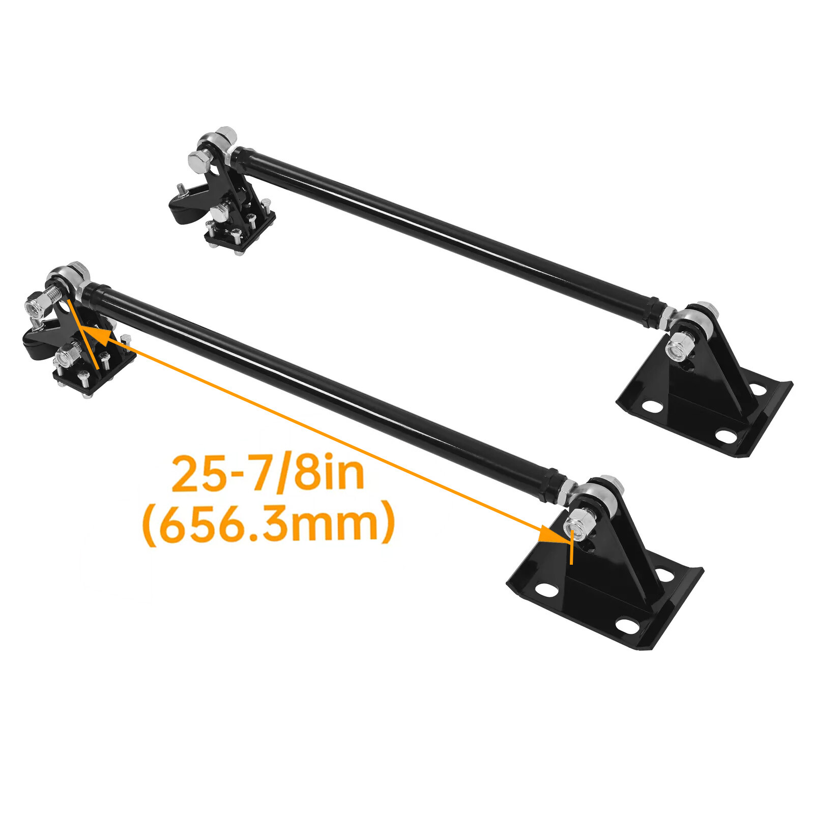 Black Truck Traction Bars For Chevy Silverado/GMC Sierra 1500 1988-2024