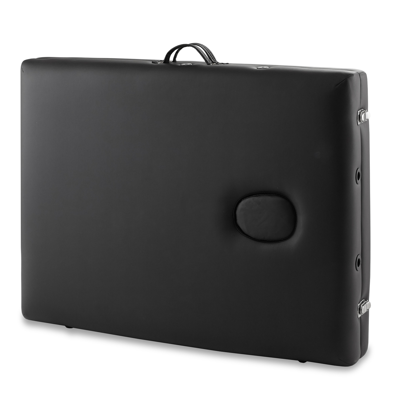 Portable Massage Table - Tilt Backrest Aluminum Legs with Carrying Case - Black