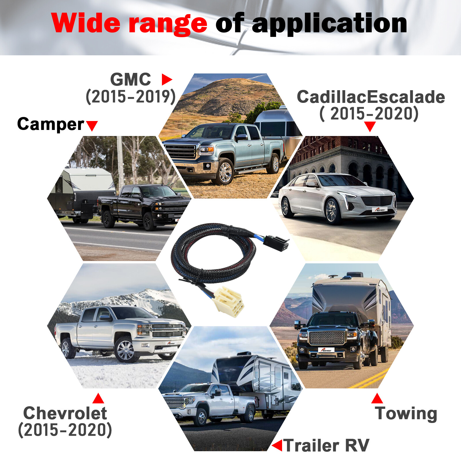 Brake Control Wiring Harness For GMC Chevy Compataible with Tekonsha 90195 P3