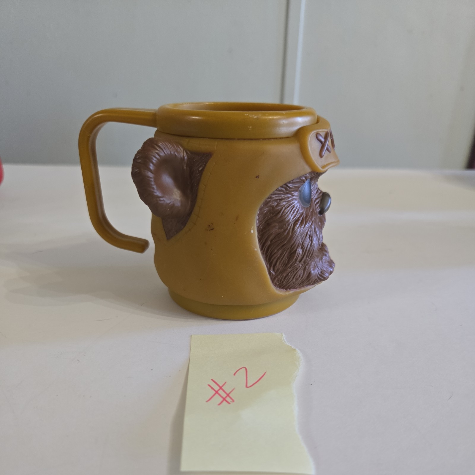 EWOK Mug Cup Star Wars Return of the Jedi 3D Plastic 3.5" Applause 90's