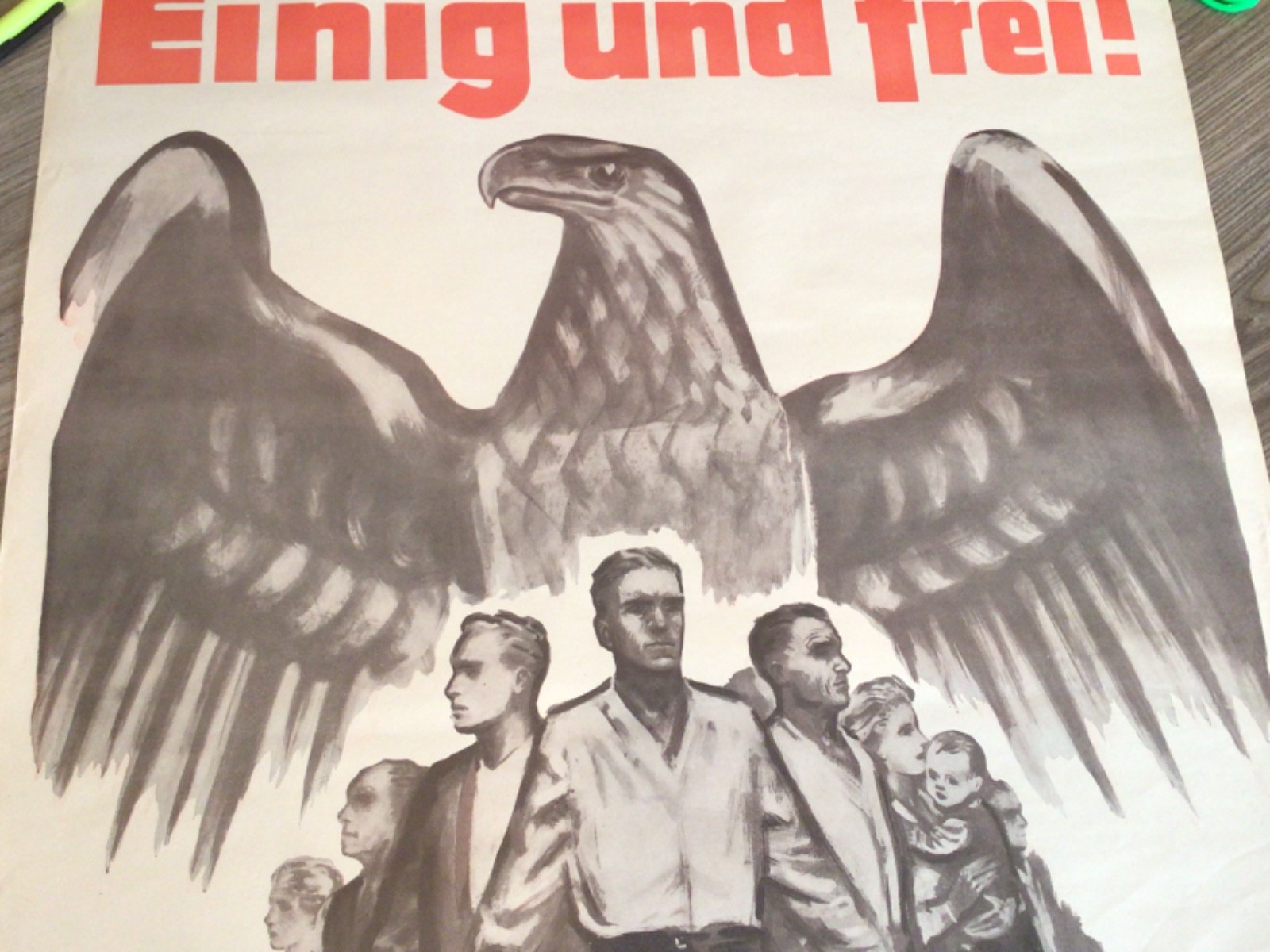 Original WWII German Poster -Excellent & Large