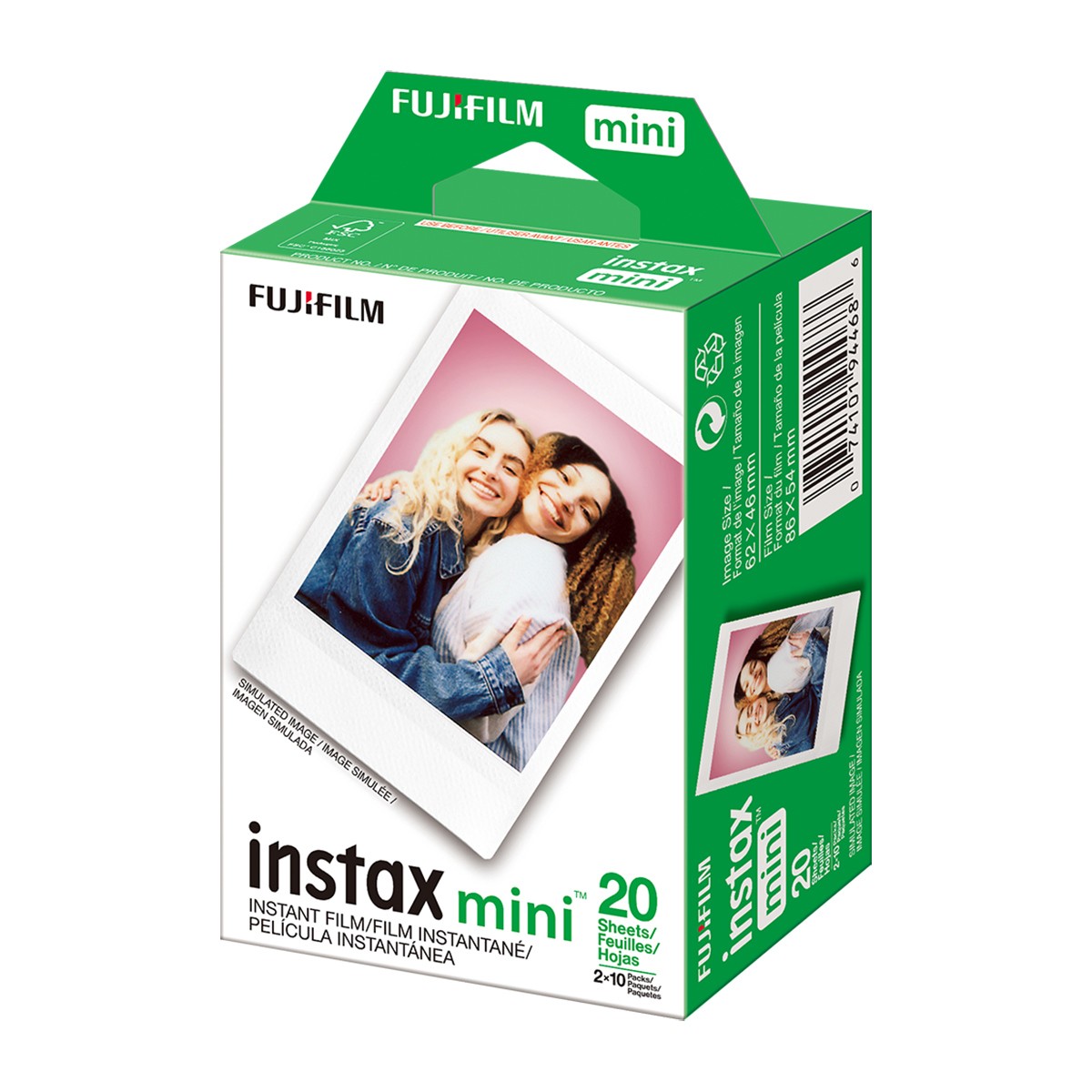 Fujifilm instax mini Instant Daylight Film Pack, 20 Exposures