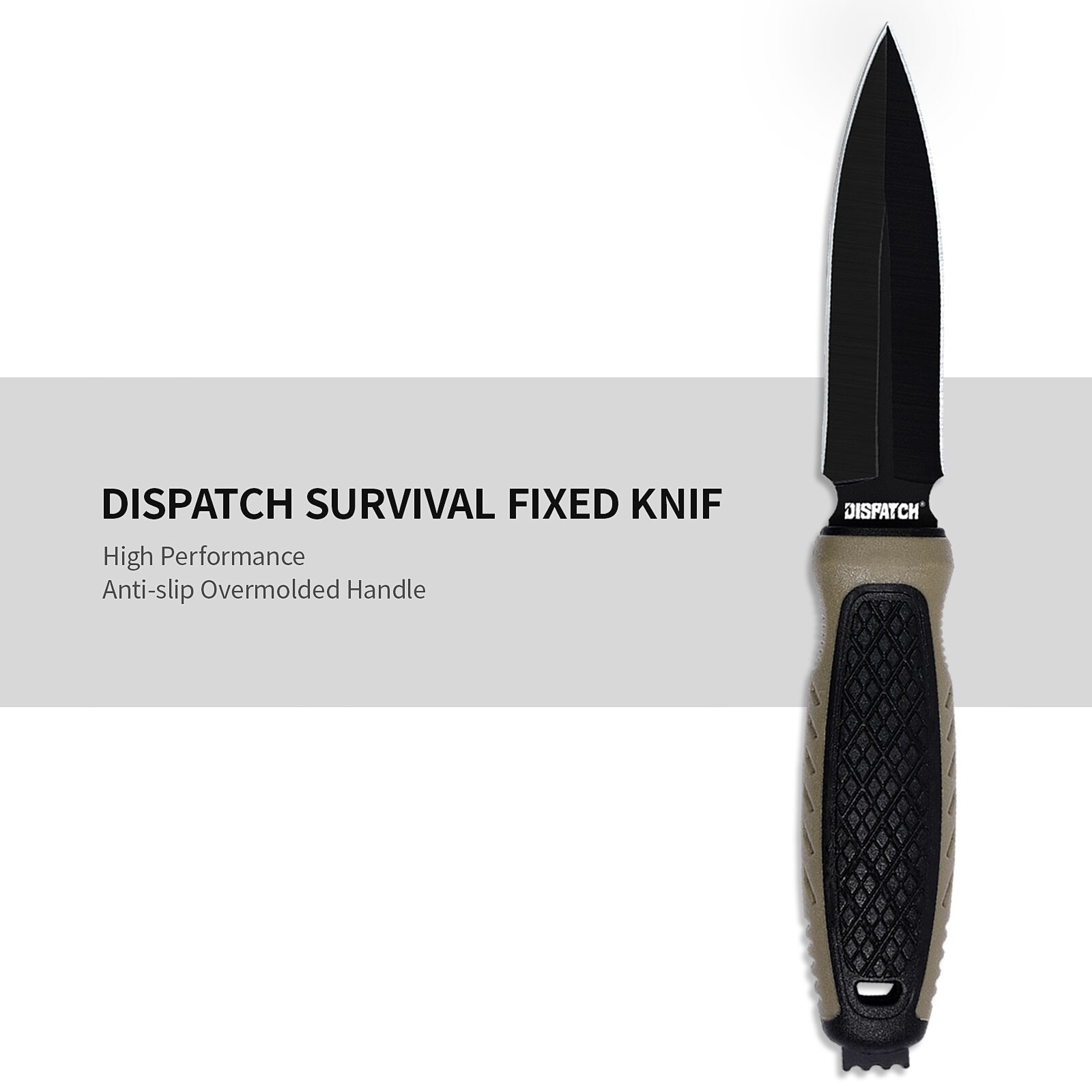 8.7" Double Edge Blade Dagger Fixed Blade Knives with Sheath Self-Defense Knife