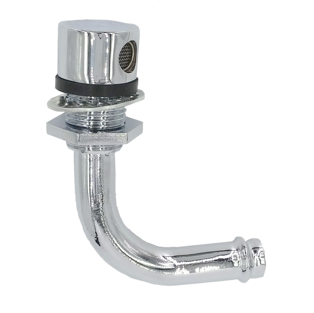 90 Degree Thru Hull Vent -5/8" Hose - Boat Fuel Tank - Chrome Plated - OEM Part