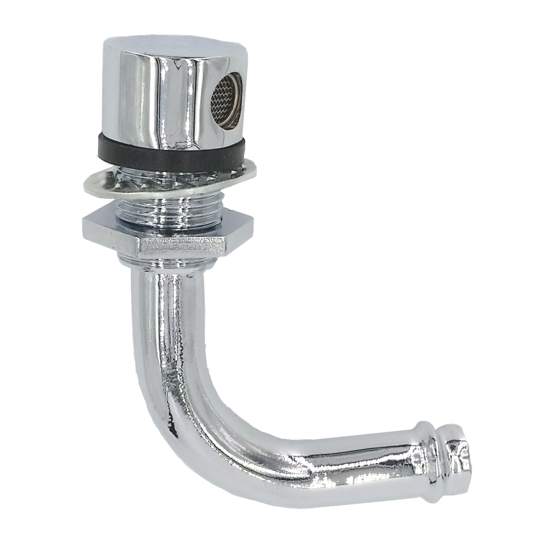 Chrome Plated Brass 90 Degree Thru Hull Fuel Tank Vent for Boats - 5/8" Hose
