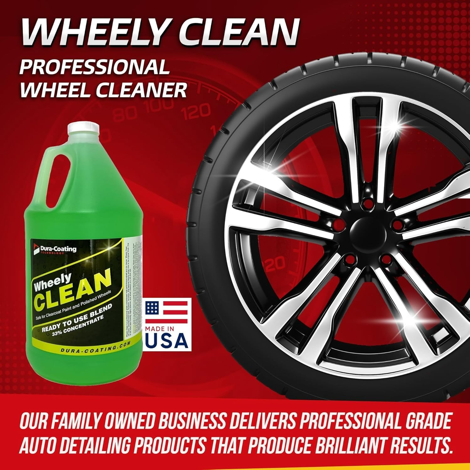 DURA-COATING TECHNOLOGY Wheely Clean Professional Wheel Cleaner Highly Effective