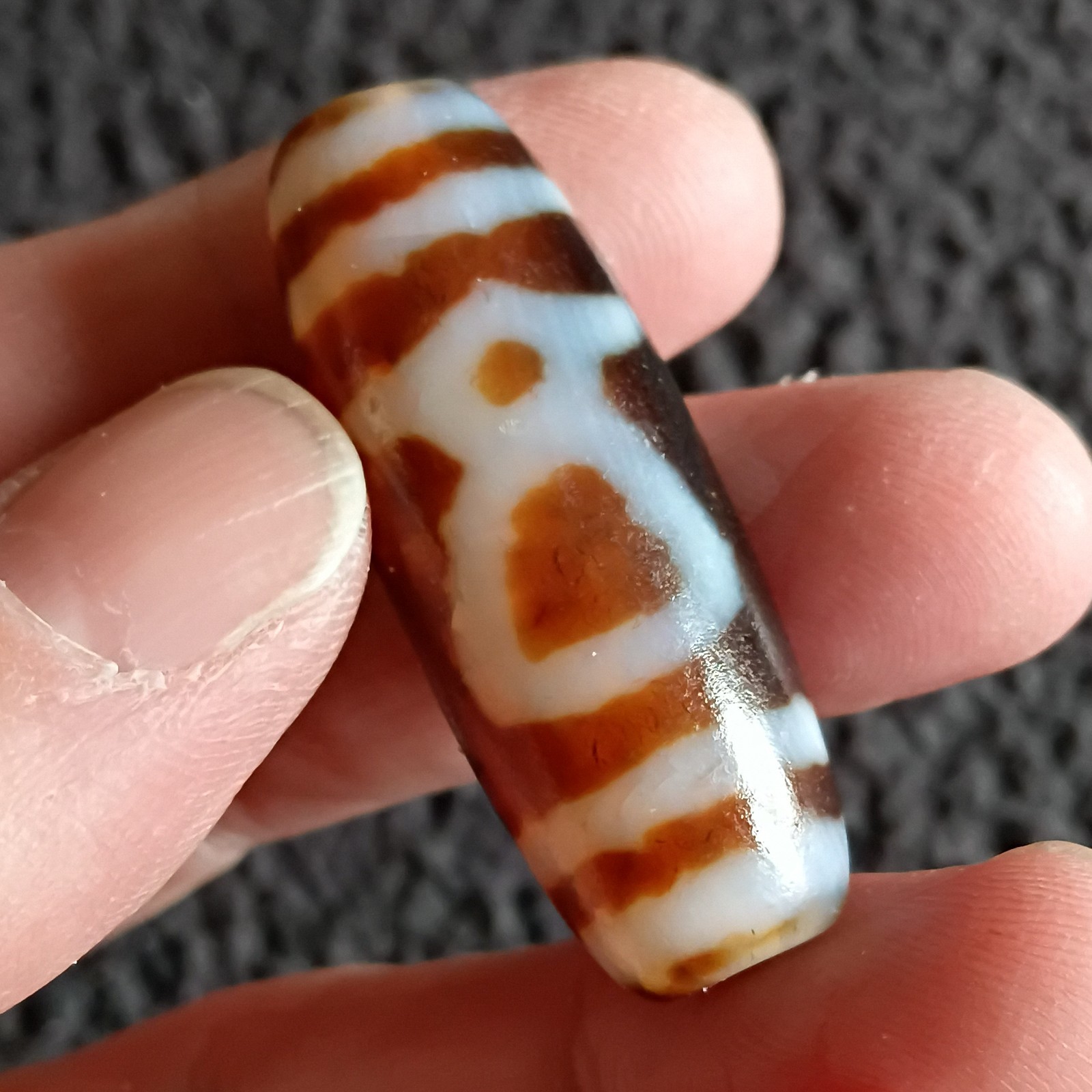 Tibetan Agate Pre 1800s Dzi Bead Lot
