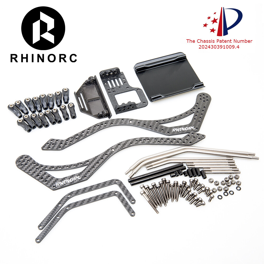 RhinoRC W1 Chassis 317mm 1/10 Shafty Cralwer Rig RC Full Kit With Axles Gear Box