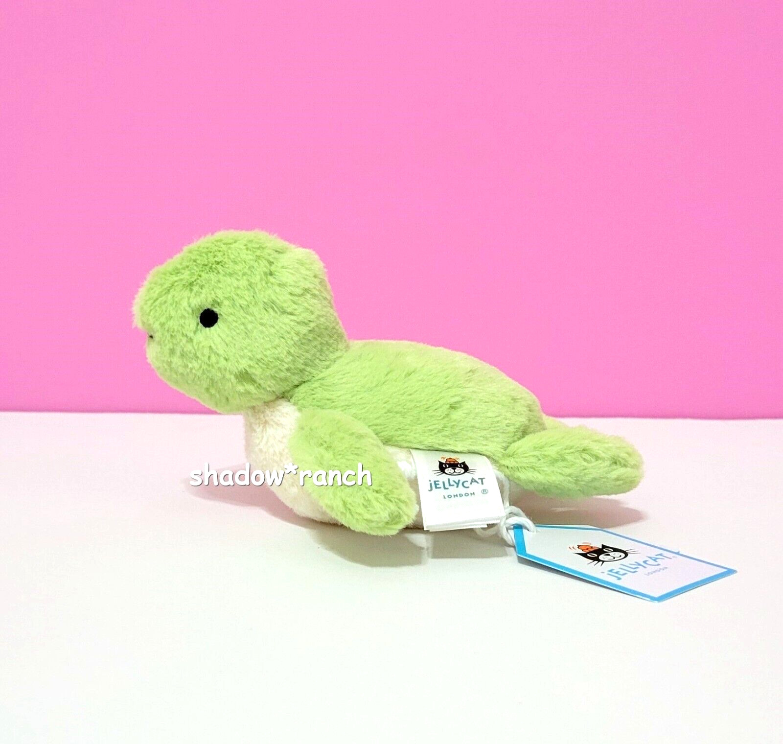 Jellycat FLUFFY TURTLE - Very Tiny 3" Ocean Plush - Brand New with Tags