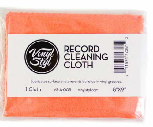 Vinyl Styl® Vinyl Record Cleaning Cloth - Lubricated 8" X 9" (Single) (Orange) [