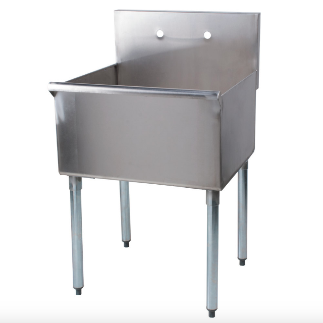 24" x24" x 14 Stainless Steel Commercial Utility Sink Prep Hand Wash Laundry Tub