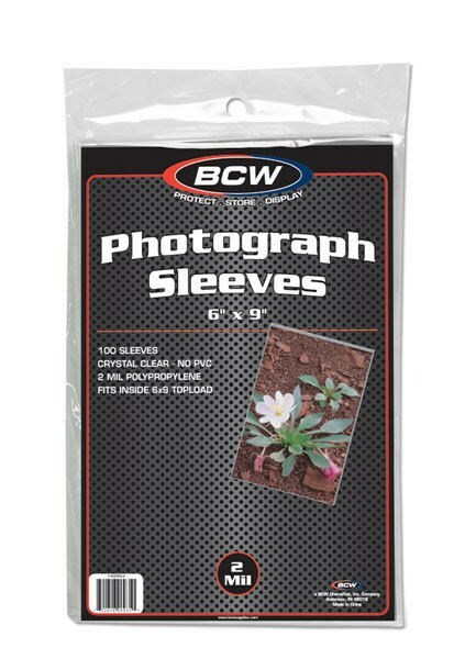 Lot of 300 BCW 6x9 Photo 2 mil Soft Poly Sleeves protectors 6 x 9 sheets covers