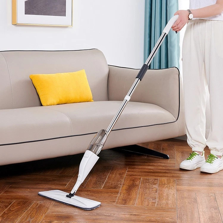 360° Spray Mops for Floor Cleaning with 5 Washable Pads, Wet Dry Microfiber Mop