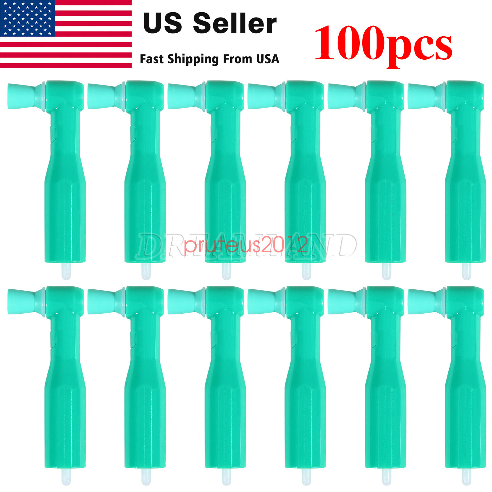 100pcs Dental Disposable Prophy Angles Soft Cup Latex Free Right Angle 90° angle