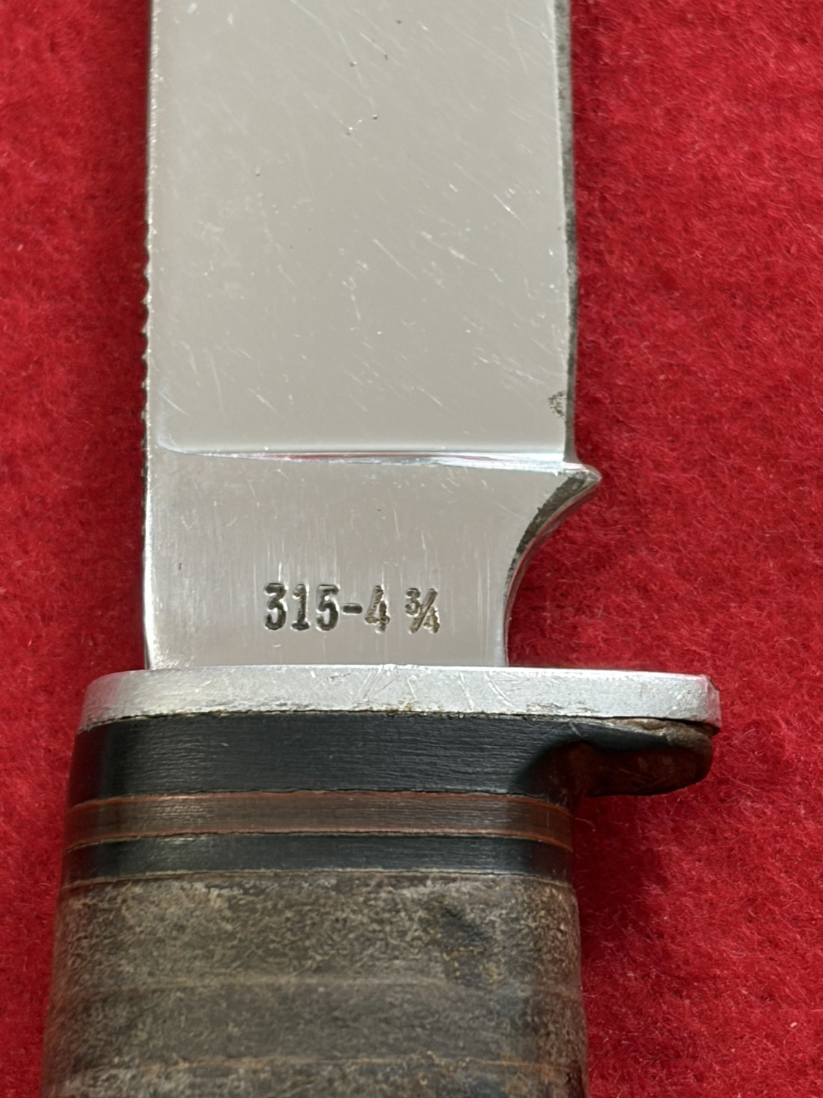 Vintage 1965-80 Casexx 315-4 3/4 USA Hunting Knife W/Original Casexx Sheath