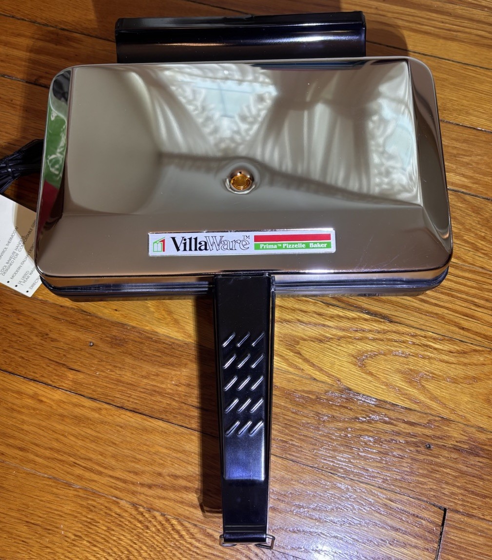 VillaWare Pizzelle Baker Italian Cookie Maker 5000-NS Prima Professional NEW