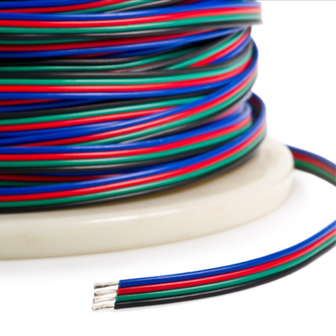 2/3/4/5/6-Way PVC Multi Flat Ribbon Cable Wire LED Light strip cable