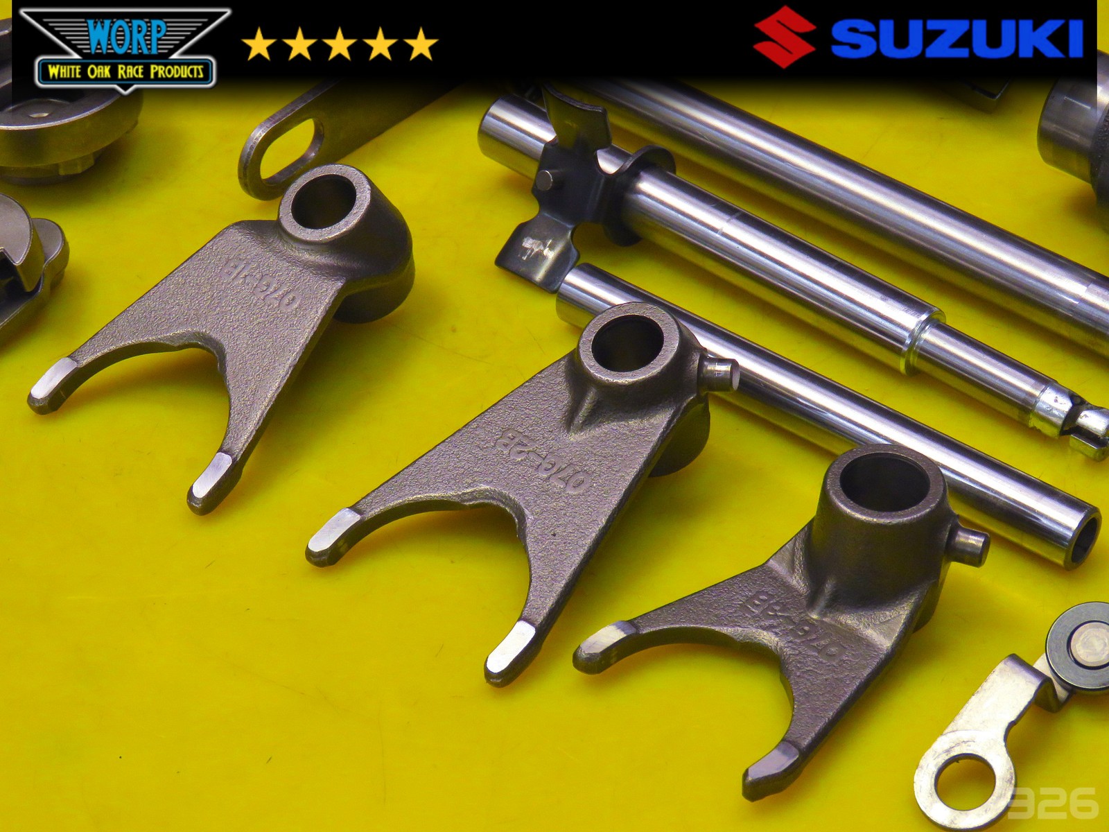 2003 SUZUKI QUADSPORT LTZ400 KFX TRANSMISSION SHIFT FORKS DRUM PEDAL SHAFT