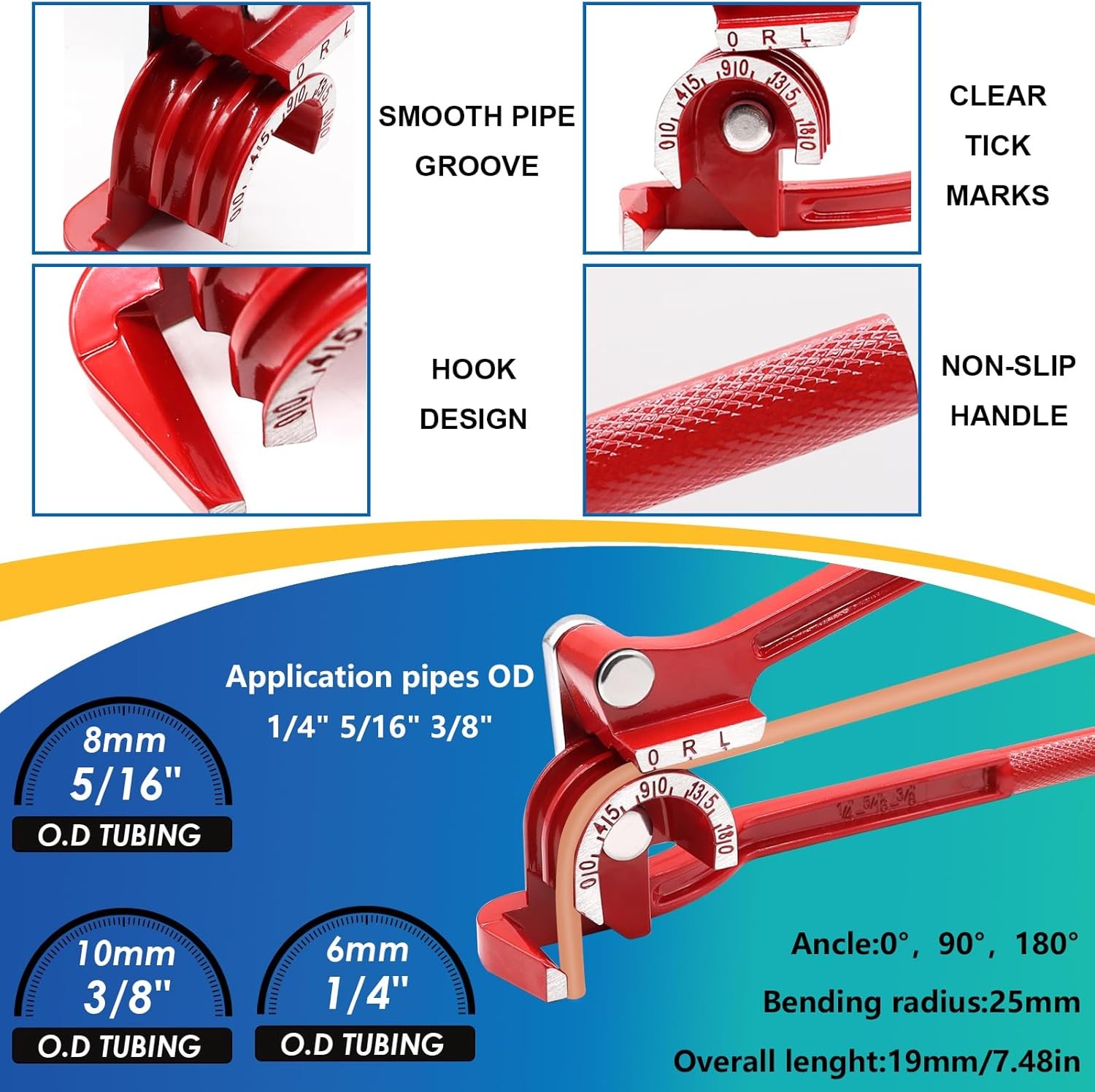 26Pack 3/16" Brake line kit Include 25 FT Copper-Plated Brake Lines with Fitting