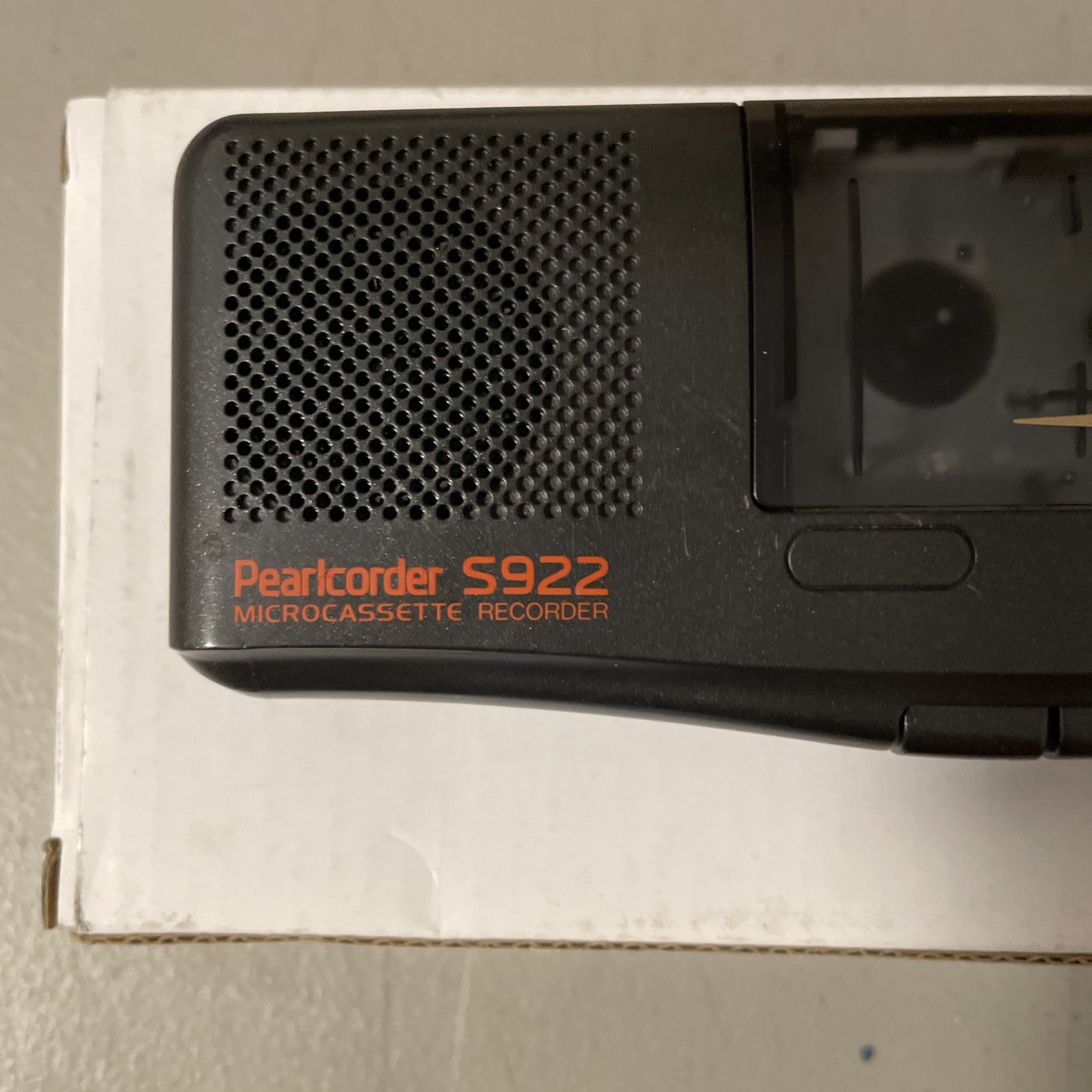 Olympus Pearlcorder S922 MicroCassette Voice Recorder Black - Tested