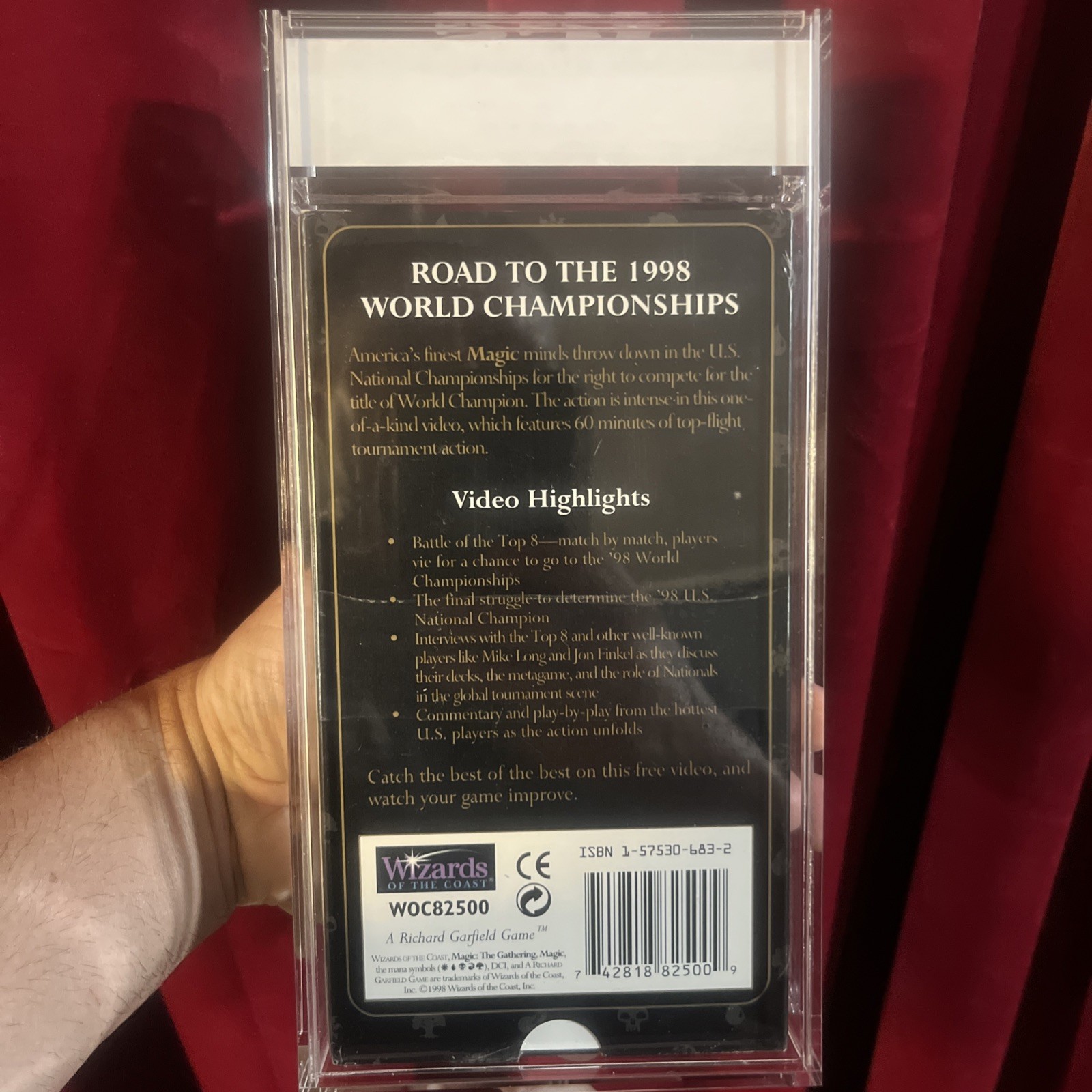 IGS 7.5-8.5 Magic The Gathering Road To 1998 World Championship L.E. VHS Rare