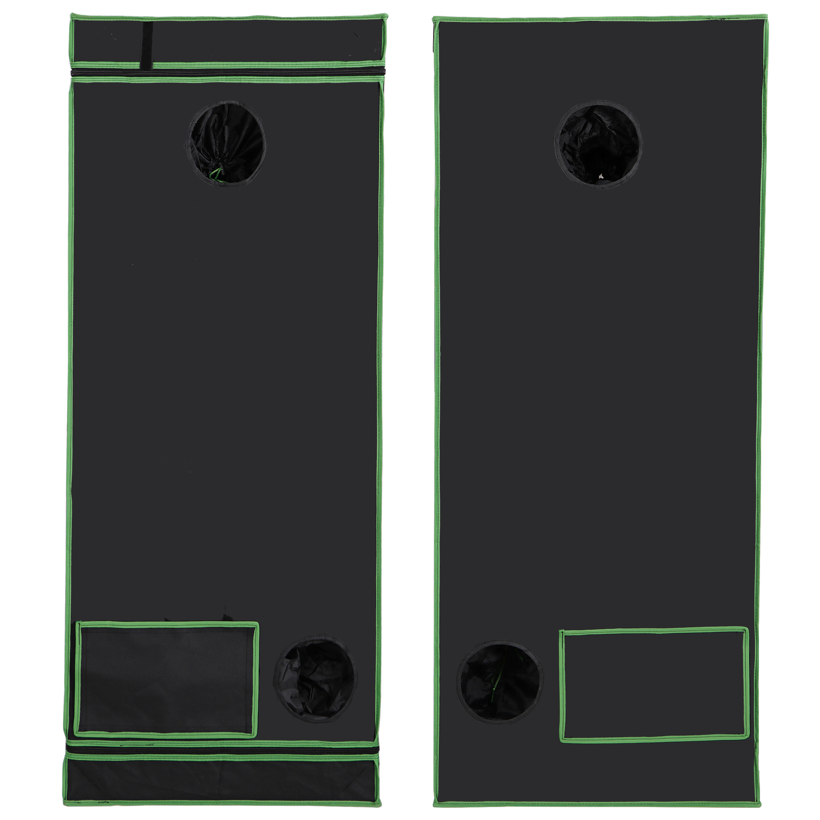 24""x48""x60" Indoor Hydroponic Grow Tent with Observation Window and Floor Tray