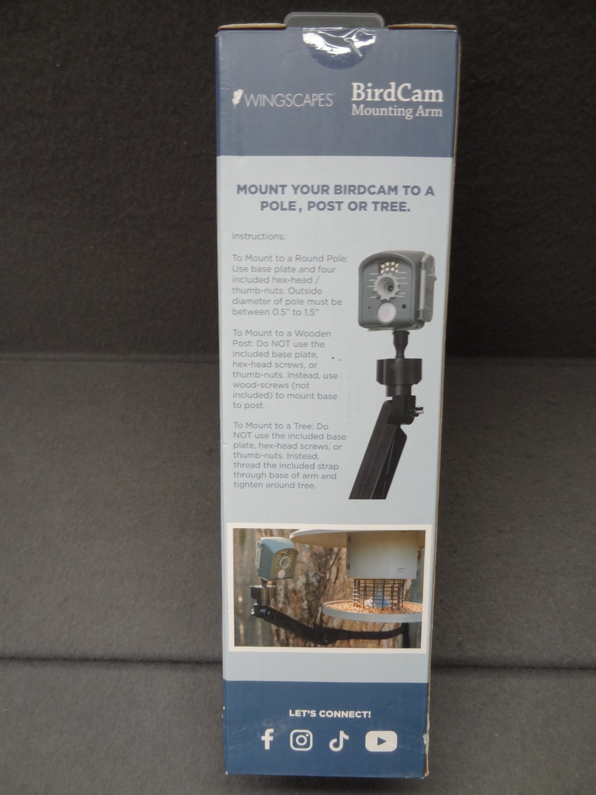 NEW Wingscapes BirdCam Bird Wildlife Camera Mount Mounting Arm Motion-Activated