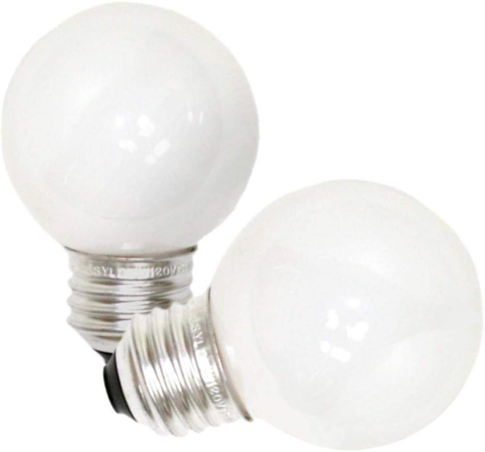 Incandescent 25W G16.5 Globe Light Bulb, E26 Medium Base, 2850K Warm White Frost