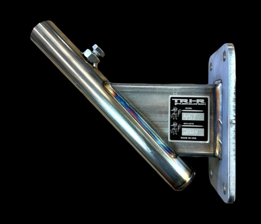 Heavy Duty STAINLESS 45 Deg Flag pole mount Residential Commercial MADE IN USA