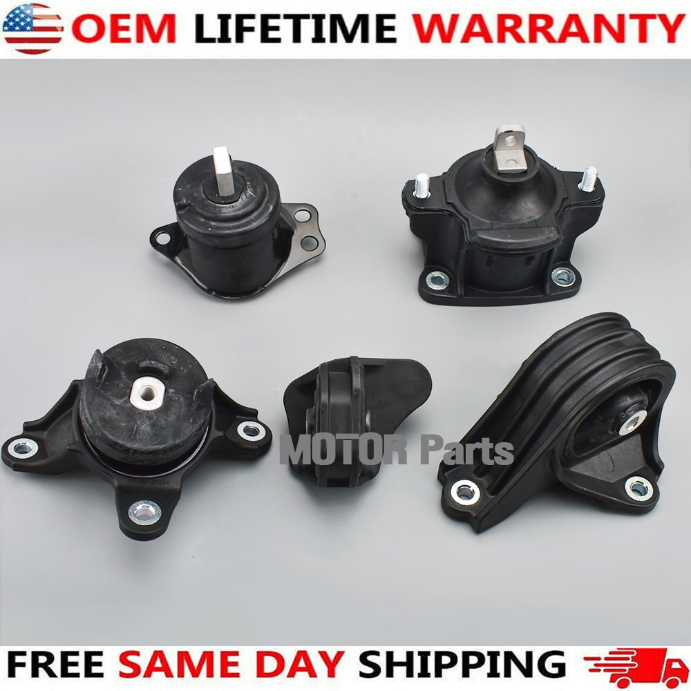 5Pcs OEM Engine Motor & Trans Mounts Set For 2013-16 2017 Honda Accord 2.4L A/T
