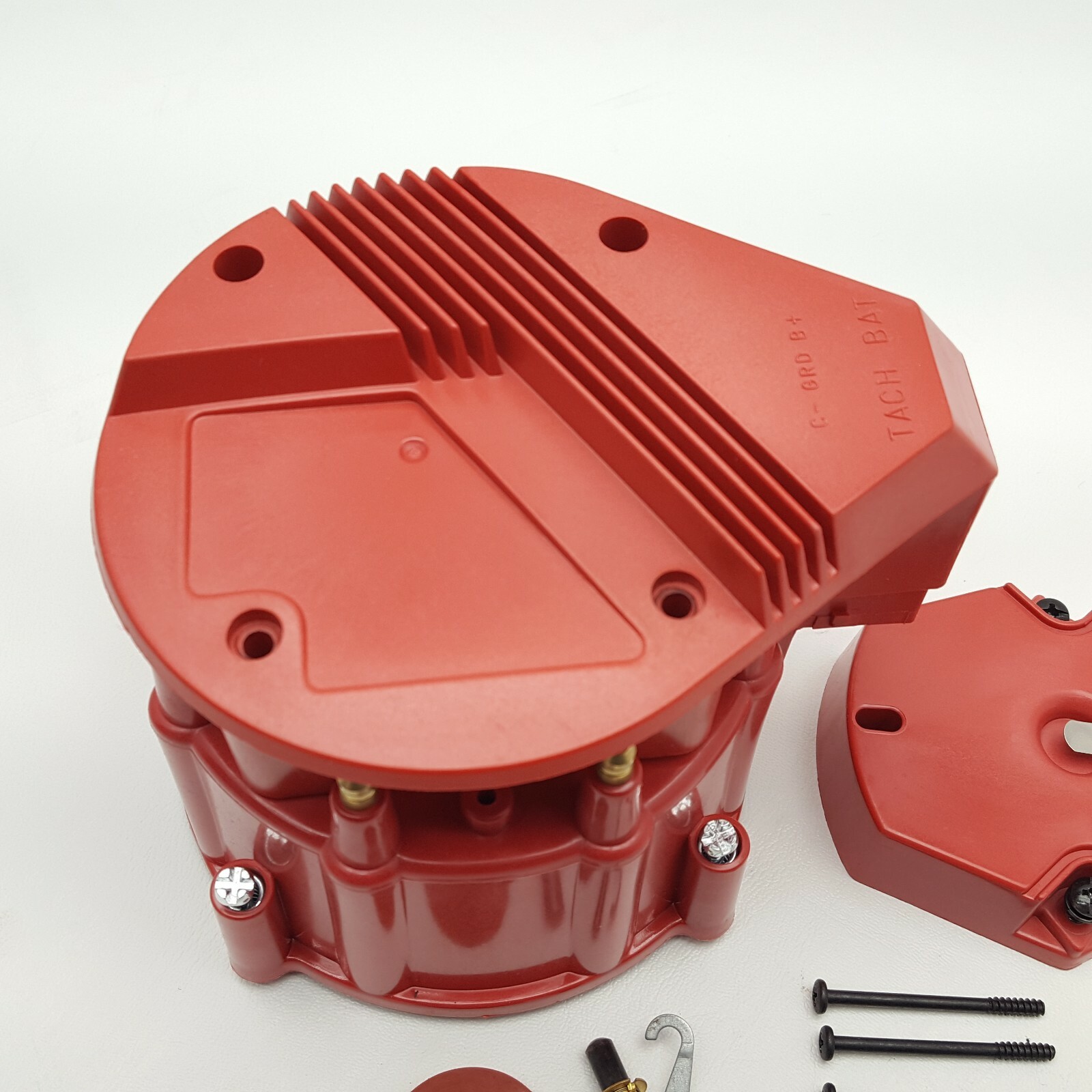 GM HEI Red Distributor Cap & Rotor Set SBC BBC 65K Volt Coil Module TUNE UP KIT