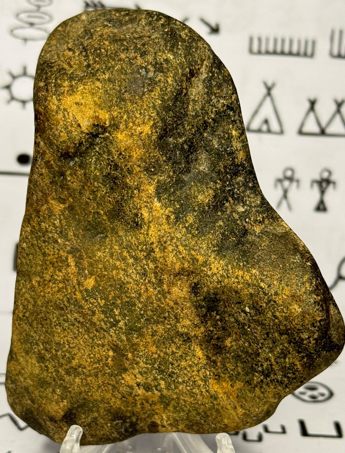 Native American Indian Authentic Artifact Stone Carved Effigy, 13.3 oz • VA