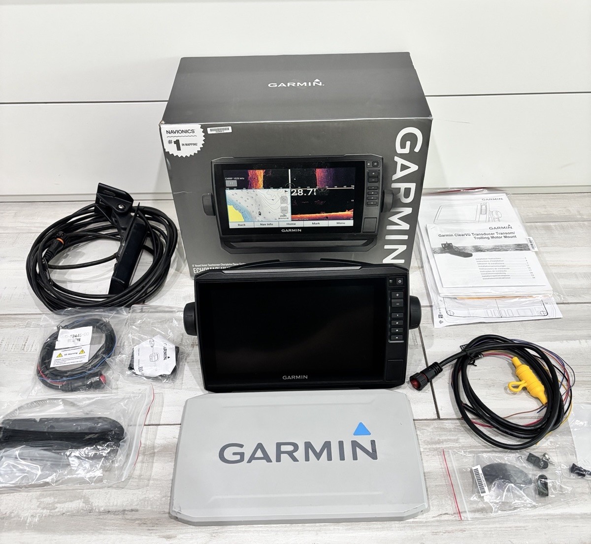 Garmin ECHOMAP UHD 94sv Chartplotter Fishfinder GPS Tested Clean Complete Bundle