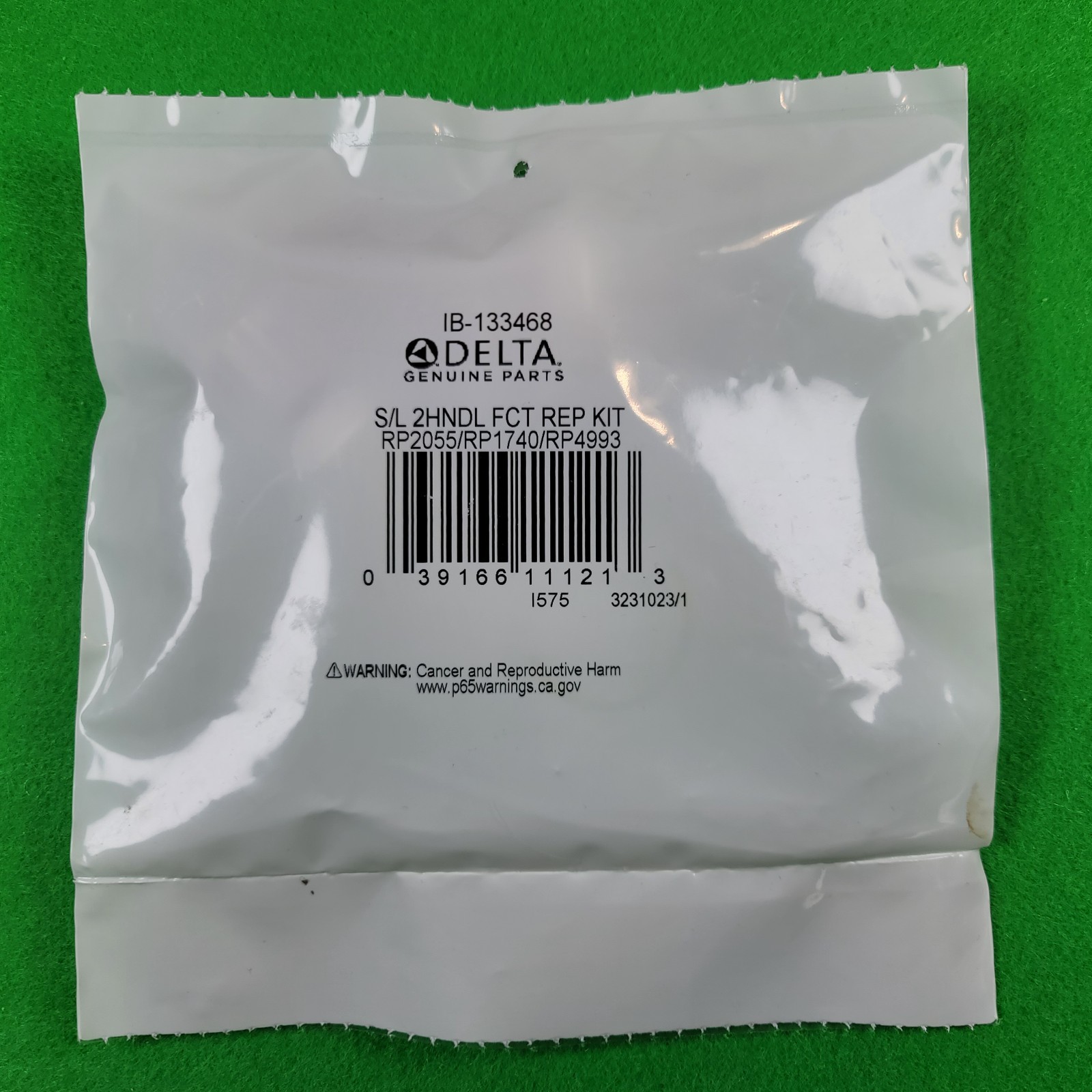 DELTA Faucet RP17400-133468 Two Handle Repair Kit Genuine Replacement Parts.