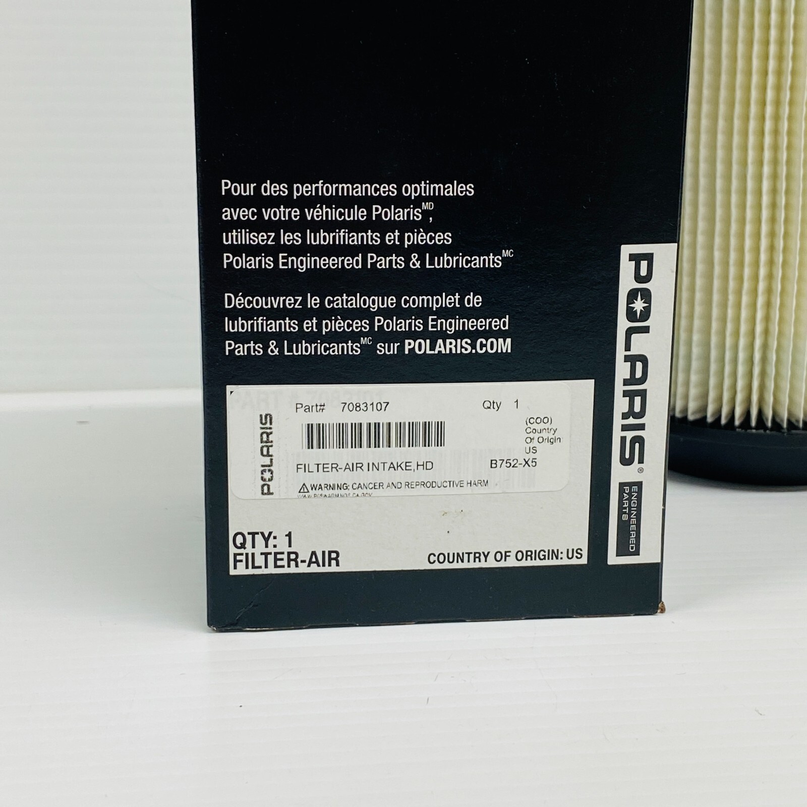 OEM Polaris Air Filter 7083107 with Sleeve 5811633 - Sportsman 450 500 570 850